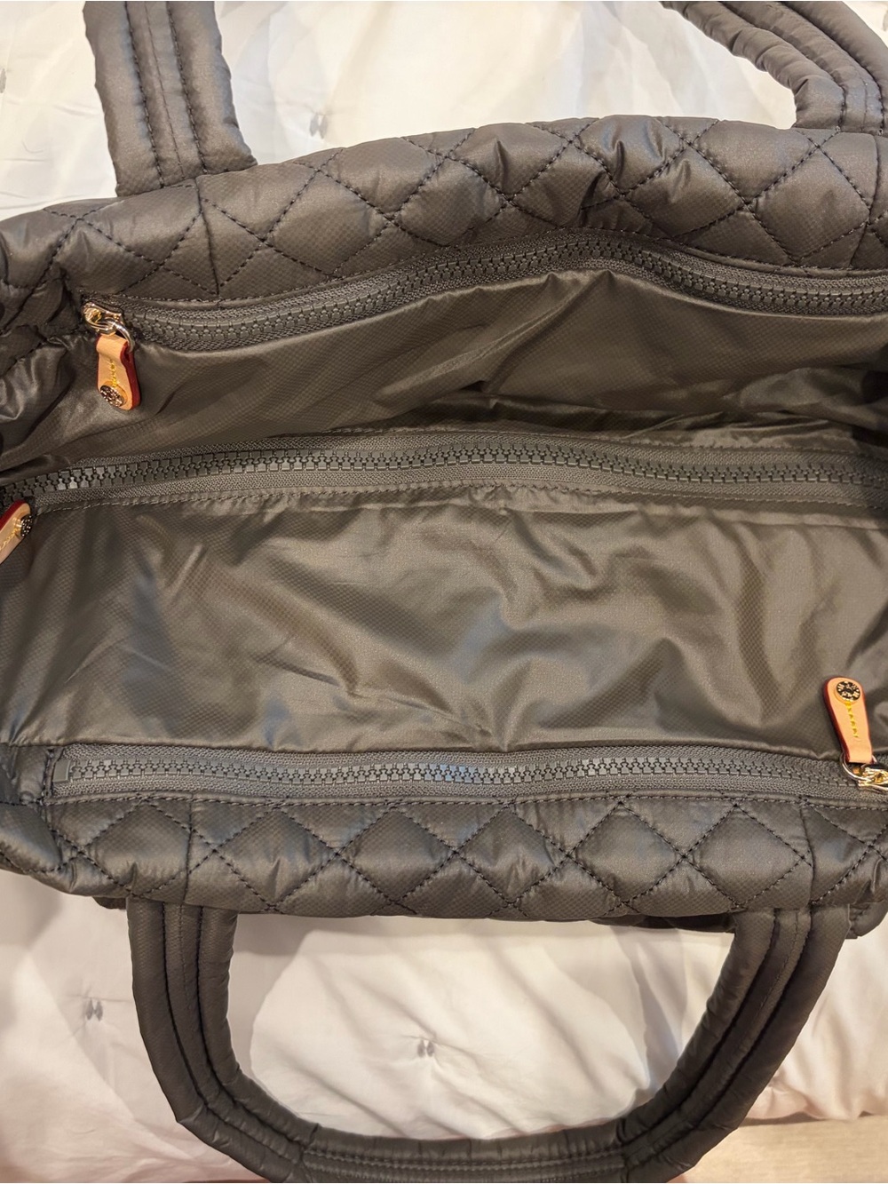 NWOT MZ WALLACE Medium Quilted Tote in Magnet color - Picture 7 of 8